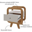Ver imagem 2 de Mesa de Apoio Lateral com Usb Artely Theo Cinamomo-off White