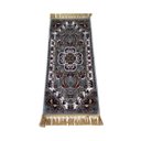 Ver imagem 2 de Tapete Persa Royal Cinza 50x100cm Fio Acetinado - Ideal para Quarto e Sala