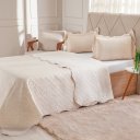 Ver imagem 1 de Kit Cobre Leito Queen Ultra Lisse Lisa New 230x250cm Sandshell