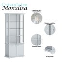Ver imagem 4 de Cristaleira Ambiente Monalisa Branco Acetinado - Imcal
