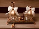 Ver imagem 1 de Kit Lavabo Rose Gold Difusor Varetas Saboneteira Bandeja