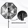 Softbox Octabox 120Cm Com Grid Para Flash Tocha T-Photo U UNICA UNICA - 5