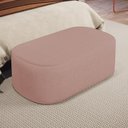 Ver imagem 6 de Kit 02 Puffs Decorativos Orgânicos para Living Quarto 100cm Doha W01 Linho Rosê - Lyam Decor