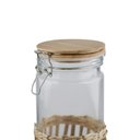 Ver imagem 3 de Porta Mantimentos em Vidro e Fibra Natural com Tampa e Trava 1,4 L Dynasty Dynasty - Fullfit 28745