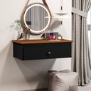 Ver imagem 1 de Penteadeira de Parede Suspensa Preto Freijó com 1 Gaveta