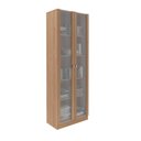 Ver imagem 1 de Armário Estante com 2 Portas de Vidro Me4115 Amêndoa - Tecno