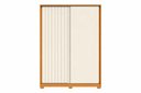 Ver imagem 1 de Guarda Roupa Ripado Frizatto Casal 2 Portas de Correr e 3 Gavetas - Cinamomo Off White Flex -