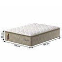 Ver imagem 3 de Cama Box Baú Colchão Casal Probel Molas Guarda Costas Max 138x81cm Branco/bege Bege