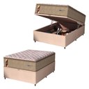 Ver imagem 1 de Cama Box Baú Colchão Casal Probel Molas Guarda Costas Max 138x81cm Branco/bege Bege
