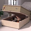 Ver imagem 5 de Cama Box Baú Colchão Casal Probel Molas Guarda Costas Max 138x81cm Branco/bege Bege