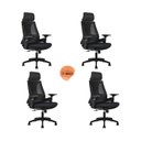 Ver imagem 4 de Conjunto 4 Cadeiras Ergonômica NR17 Presidente Braços 3D Toledo Rivatti