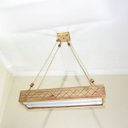 Ver imagem 2 de Luminária Lustre Pendente Rústico Madeira Led Lustre 40w