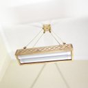 Ver imagem 4 de Luminária Lustre Pendente Rústico Madeira Led Lustre 40w