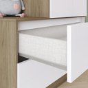 Ver imagem 3 de Guarda Roupa Infantil Labirinto 2 Pts Rustico/branco - Henn