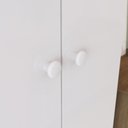 Ver imagem 2 de Guarda Roupa Infantil Labirinto 2 Pts Rustico/branco - Henn