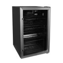 Ver imagem 3 de Cervejeira Expositor Vertical Hq Vidro Duplo 125 Litros Preta e Inox Hq-125CEVPV - 127V