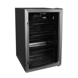 Cervejeira Expositor Vertical Hq Vidro Duplo 125 Litros Preta e Inox Hq-125cevpv - 127v - 2