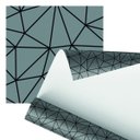 Ver imagem 1 de Papel de Parede Adesivo Cinza Escuro Preto Geométrico 2,80m