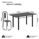 Ver imagem 3 de Conjunto Sala de Jantar com 6 Cadeiras Lívia Preto/Floral/Txt