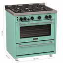 Ver imagem 2 de Fogao 5 Bocas Venax Temis Verde Gas Glp 127 V