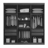 Guarda Roupa Casal Maceió 6 Portas 4 Gavetas MobyCasa Moveis Freijó/Off-White - 3