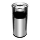 Ver imagem 1 de Cinzeiro Lixeira Em Aço Inox Com Aro Em Aluminio Jsn