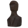 Escultura Decorativa Busto de Resina Marrom - 1