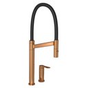 Ver imagem 1 de Misturador Monocomando de Mesa Cozinha Bica Movel com Arejador Colore 1/2" Preto Red Gold - 2289.gl.
