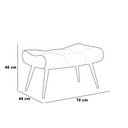 Ver imagem 7 de Puff Sher Corano Nozes Pés Palito de Ferro - D’Rossi