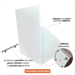Nicho Gabinete para Tanque em Mdf com Rodinhas - 3