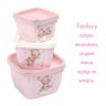 Kit Alimentação Introdução Alimentar Bebê Ursa Rosa Menina - 2