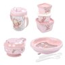 Kit Alimentação Introdução Alimentar Bebê Ursa Rosa Menina - 1
