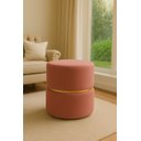 Ver imagem 1 de Puff Cinta no Meio Decorativa Rosa Linho