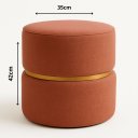 Ver imagem 2 de Puff Cinta no Meio Decorativa Rosa Linho