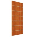Ver imagem 1 de Kit 2 Portas de Madeira Frisada U.v 210cm X 70cm - R50vl:mogno
