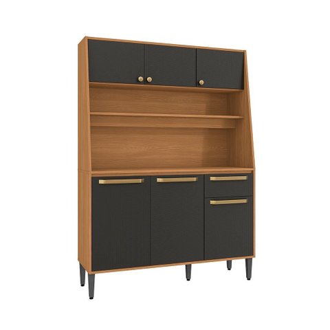 Armário de Cozinha Compacta Anira 120cm 6 Portas 1 Gaveta Kappesberg