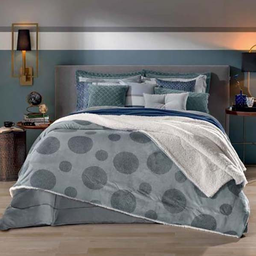 Cobertor Casal Plush/Sherpa Orion 2,20x2,35m Hedrons - 1