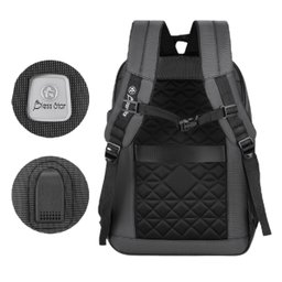 Mochila Notebook Viagem Trabalho Faculdade Resistente Urbano Bless Star Bs10102 Cinza Chumbo - 3