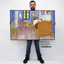 Ver imagem 2 de Quadro Decorativo Caixa Alta com Vidro Quarto em Artes - Van Gogh TaColado Moldura Branca 120 x 80cm