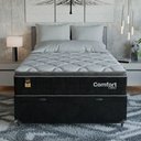 Ver mais imagens de Cama Box Baú Casal Colchão Comfort Class Pillow Top 138x188 Preto/suede Preto