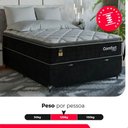 Ver imagem 5 de Cama Box Baú Casal Colchão Comfort Class Pillow Top 138x188 Preto/suede Preto