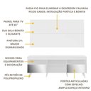 Ver imagem 4 de Rack com Painel Retrô com Espelho para TV até 65" Multimóveis Flórida FG3138 Branco