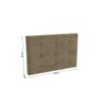 Cabeceira Estofada de Veludo 90cm Linha Modulado Adapt N547 Kappesberg - Bege - 2