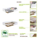 Ver imagem 5 de Cama Casal Montessoriana 144,5cm X 193,5cm Quarto Infantil Cor:branco