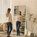 Ver imagem 4 de Espelho Grande Retangular Corpo Inteiro 150 X 60 Cm com Suporte de Chão