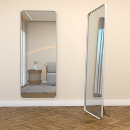 Espelho Grande Retangular Corpo Inteiro 150 X 60 Cm com Suporte de Chão - 1