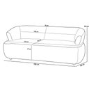 Ver imagem 6 de Kit Sofá 3 Lugares para Sala 198cm com 01 Poltrona Orgânica Florea M05 Bouclê Creme - Lyam Decor