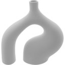 Ver imagem 1 de Vaso Decorativo Enfeite Casa Cerâmica 24x24x3cm Branco