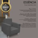 Ver imagem 2 de Poltrona Robusta para Sala e Recepção Confortável Reforçada Suede Premium:chumbo