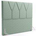 Ver imagem 2 de Cabeceira Cama Box Queen 160 Cm Aurora W01 Linho Verde Menta - Lyam Decor
